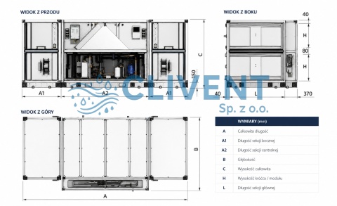 Centrala z pompą ciepła LMF CLIMA RFH 05